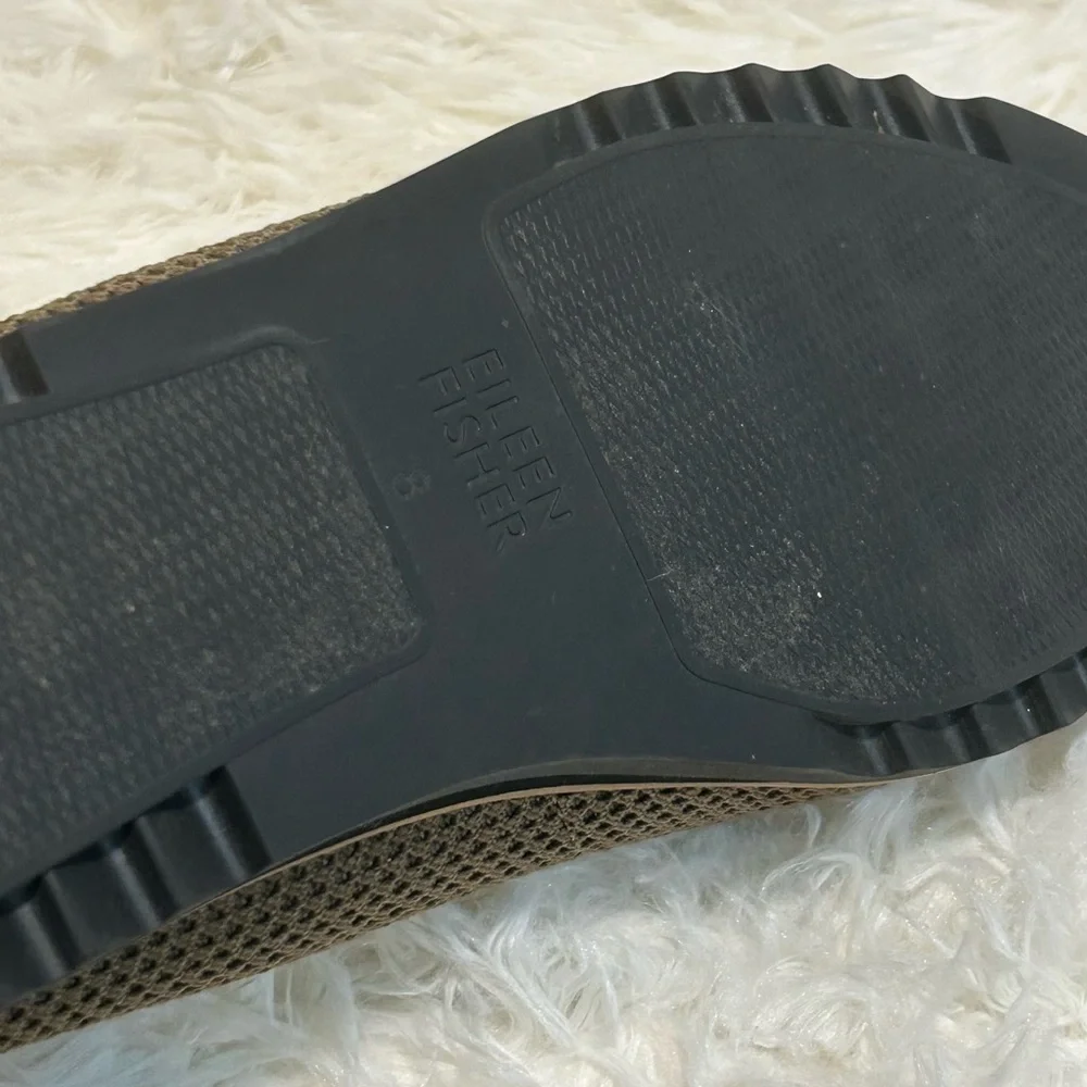 Loafers Eileen Fisher Lindy poly knit Loafer olive Women's size 8 - Picture 9 of 9